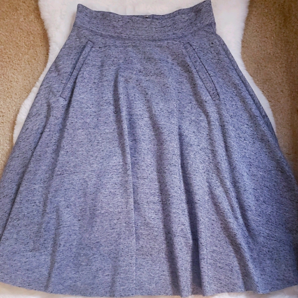 Gray flare 2 pocket winter skirt